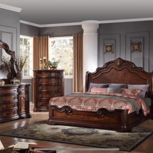 B1101 - BOMBAY - King Bedroom Complete Set - CHERRY