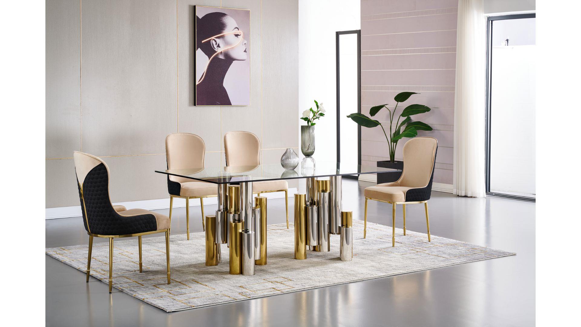 1490 NORAH Dining Set 7Pc