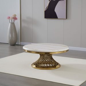 CT1530 REMI Coffee Table w/Gold Base