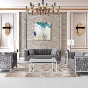 L3725 - Ariel 3 pc living set - Grey