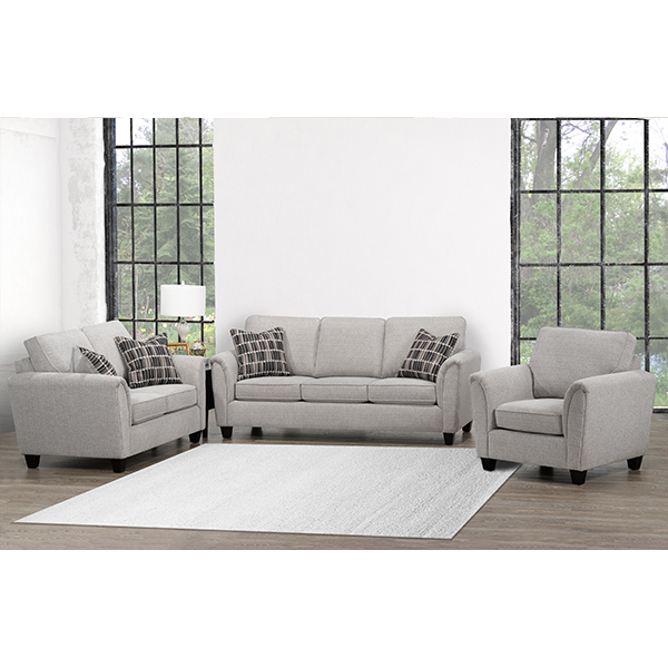 4328 Concan Grey / Charcoal Sofa Set - Image 3