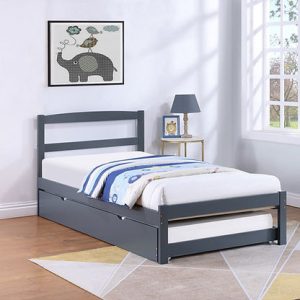 IF-416-G Grey Finish Double Bed