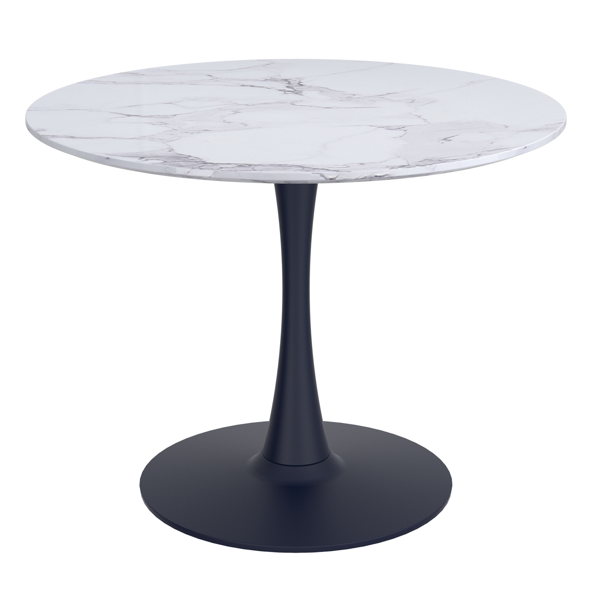 Zilo and Kash 5pc Dining Set - Black and Aged Gold Table and Beige Chairs - Image 2